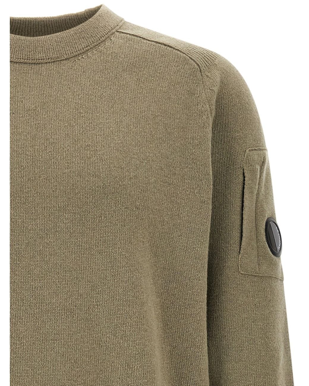 C P Company Green 'Lens' Sweater for men