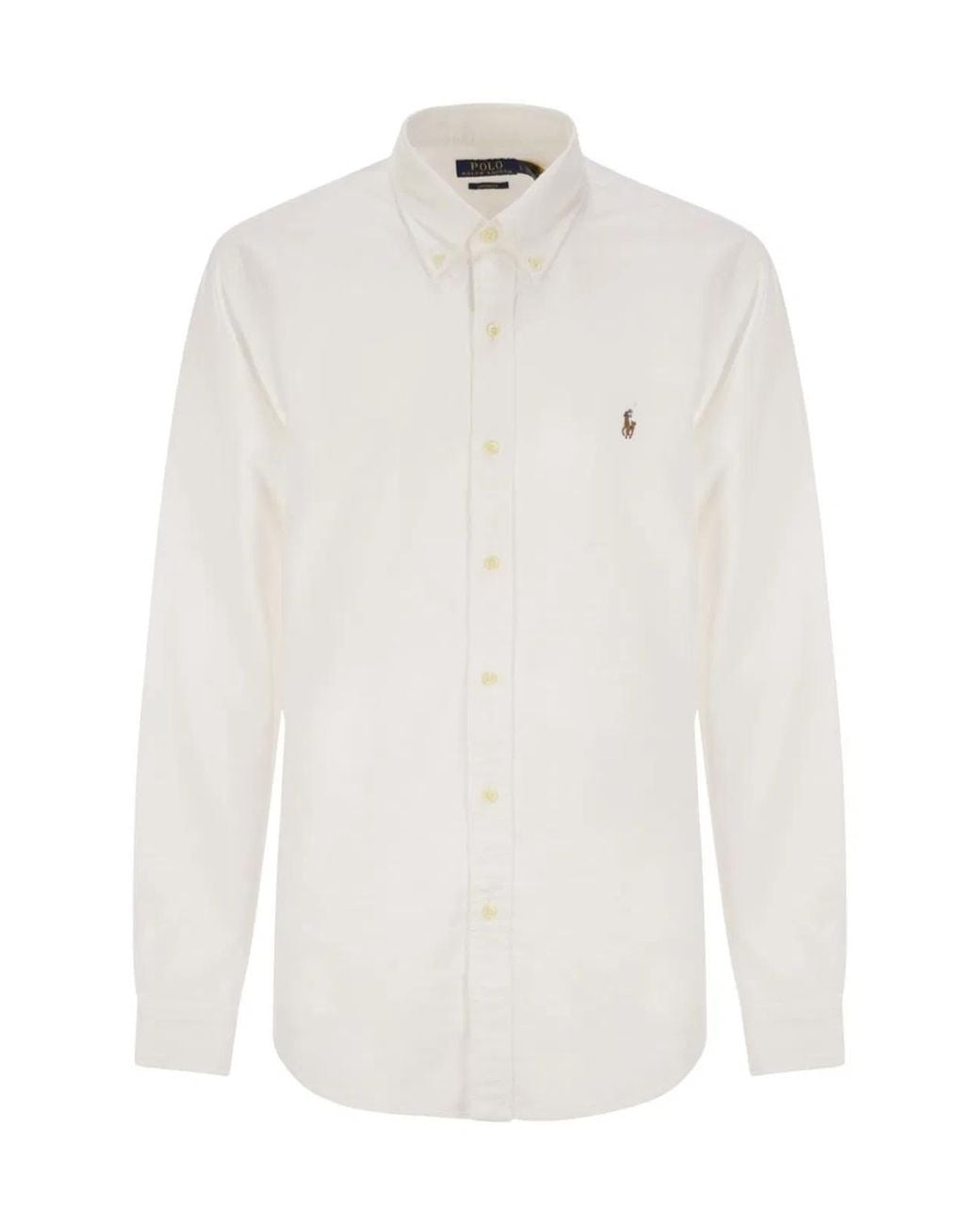 Polo Ralph Lauren White Oxford Shirt Custom Fit for men