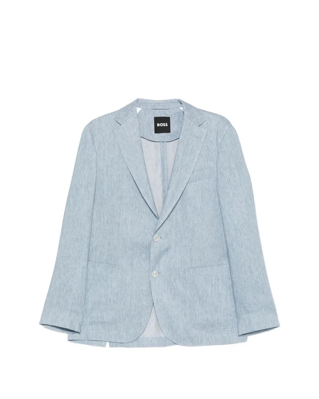 Boss Blue Viscose Blazer for men