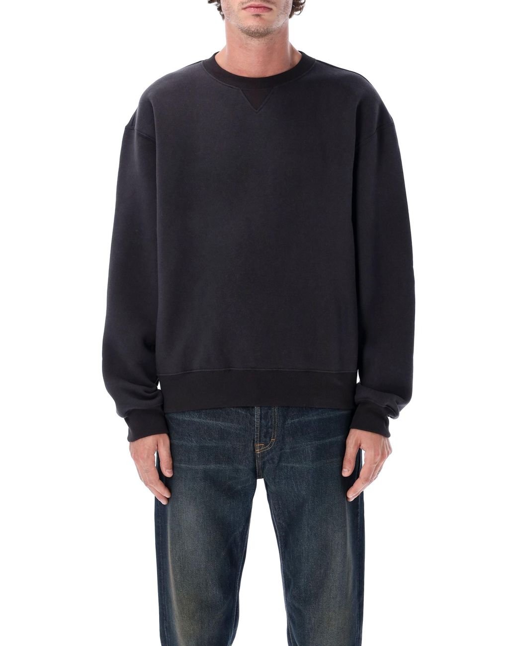 Our Legacy Blue Cotton Wool Relaxed Sweatshirt for men