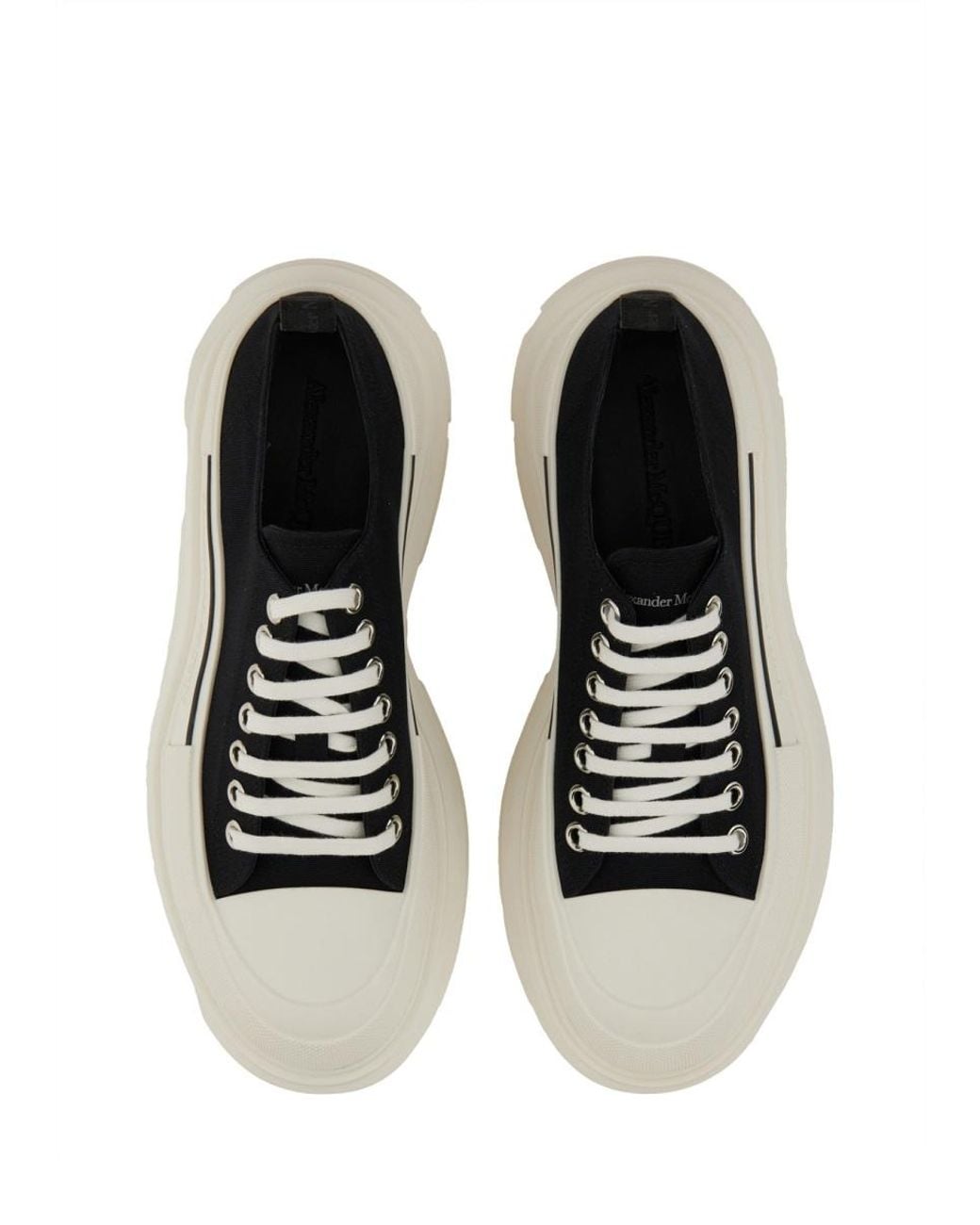 McQueen White Tread Slick Sneakers for men
