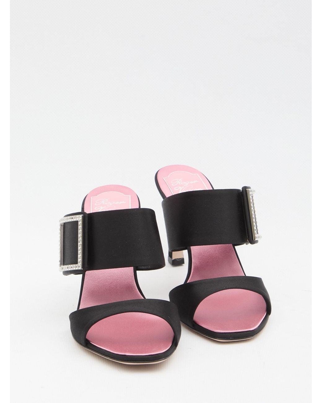 Roger Vivier Black Trompette Mules Sandals