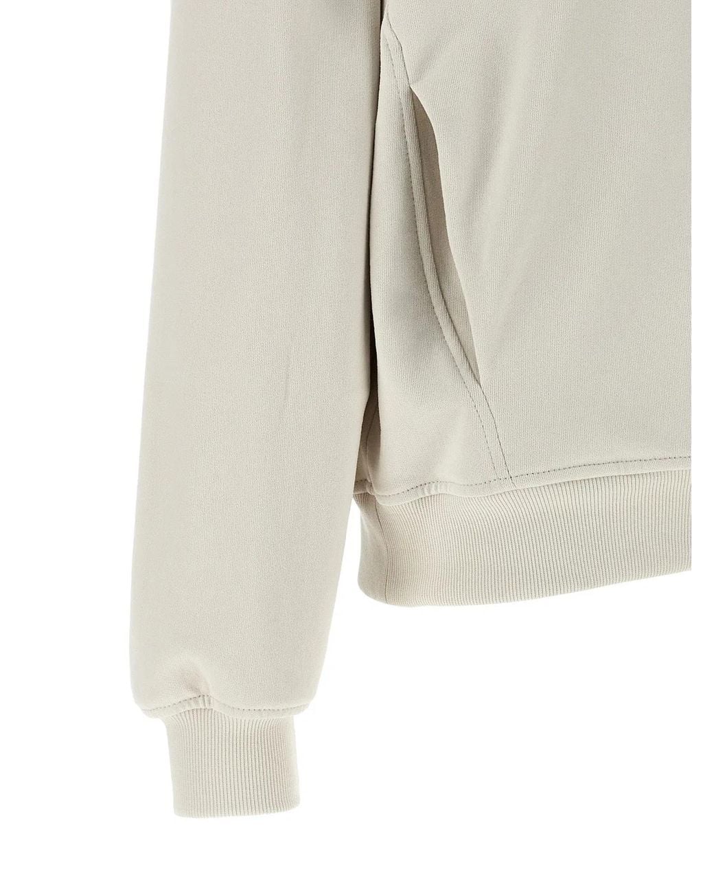 Brunello Cucinelli White Cotton Sweatshirt Clothing