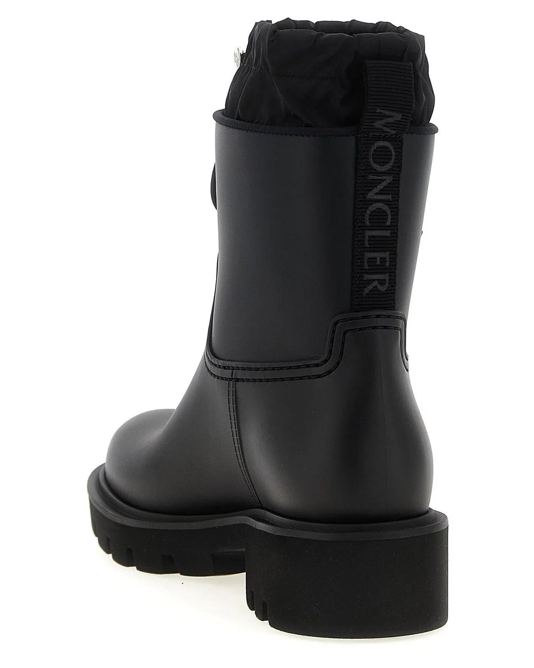 Moncler Black 'Kickstream' Rain Boots