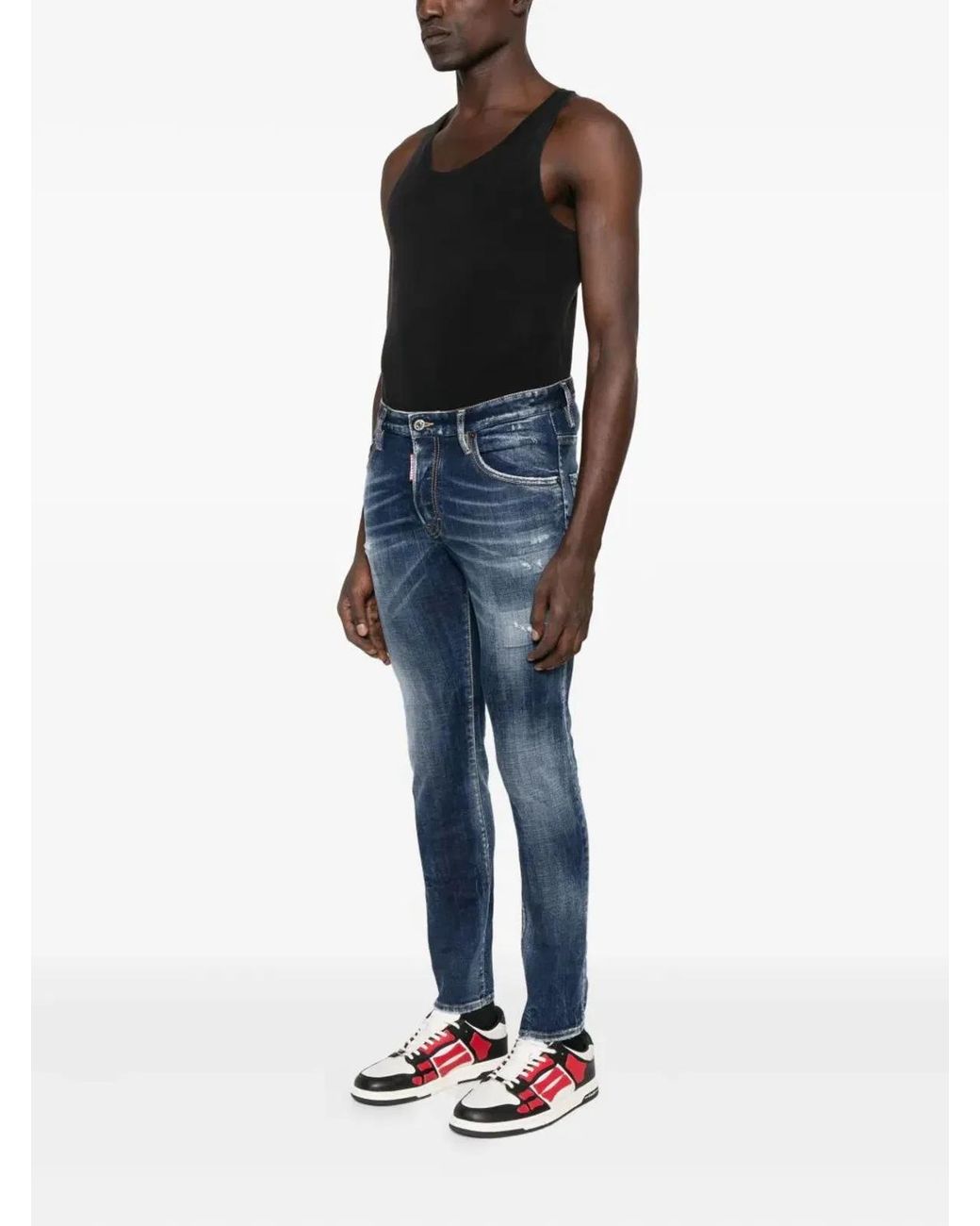 DSquared² Blue Pants 5 Pockets for men