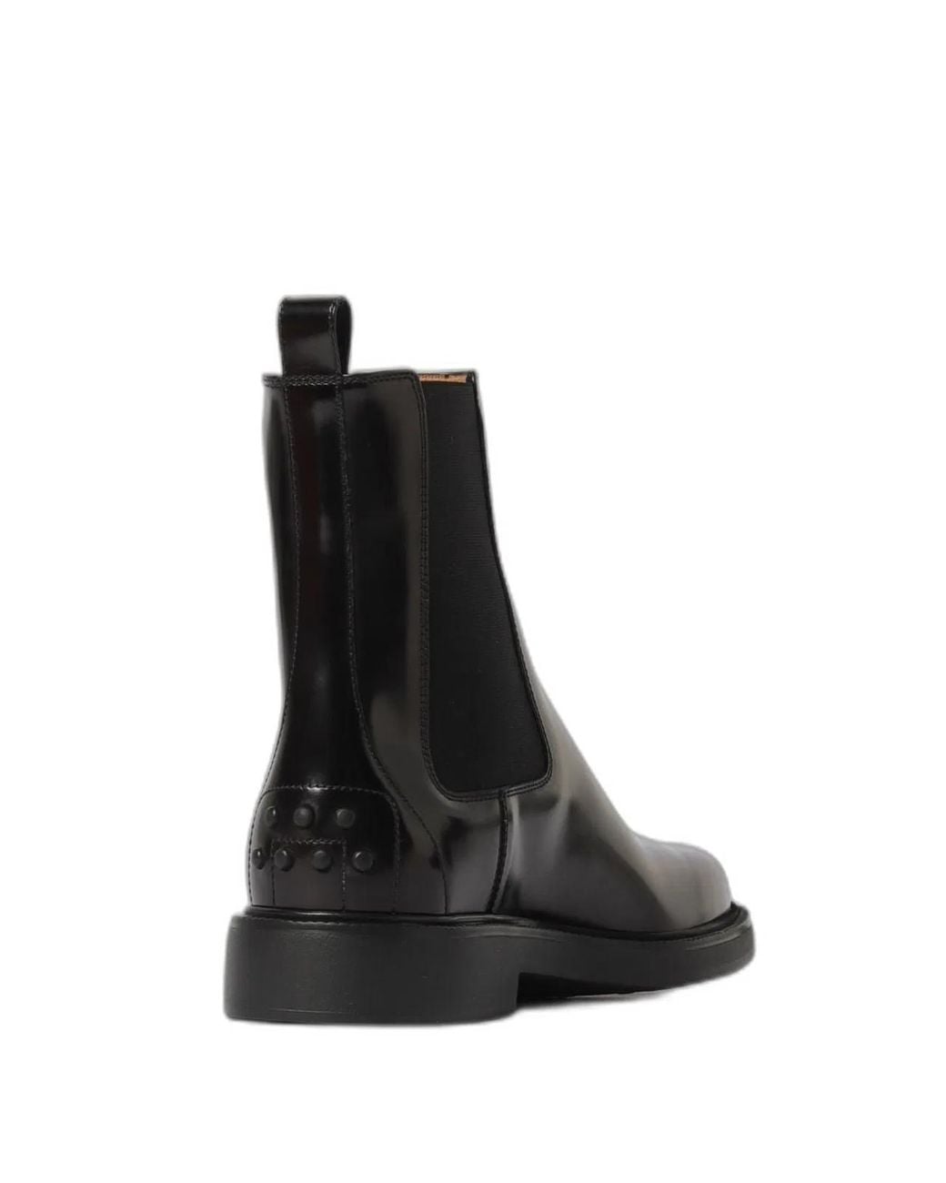 Tod's Black Leather Chelsea Boots