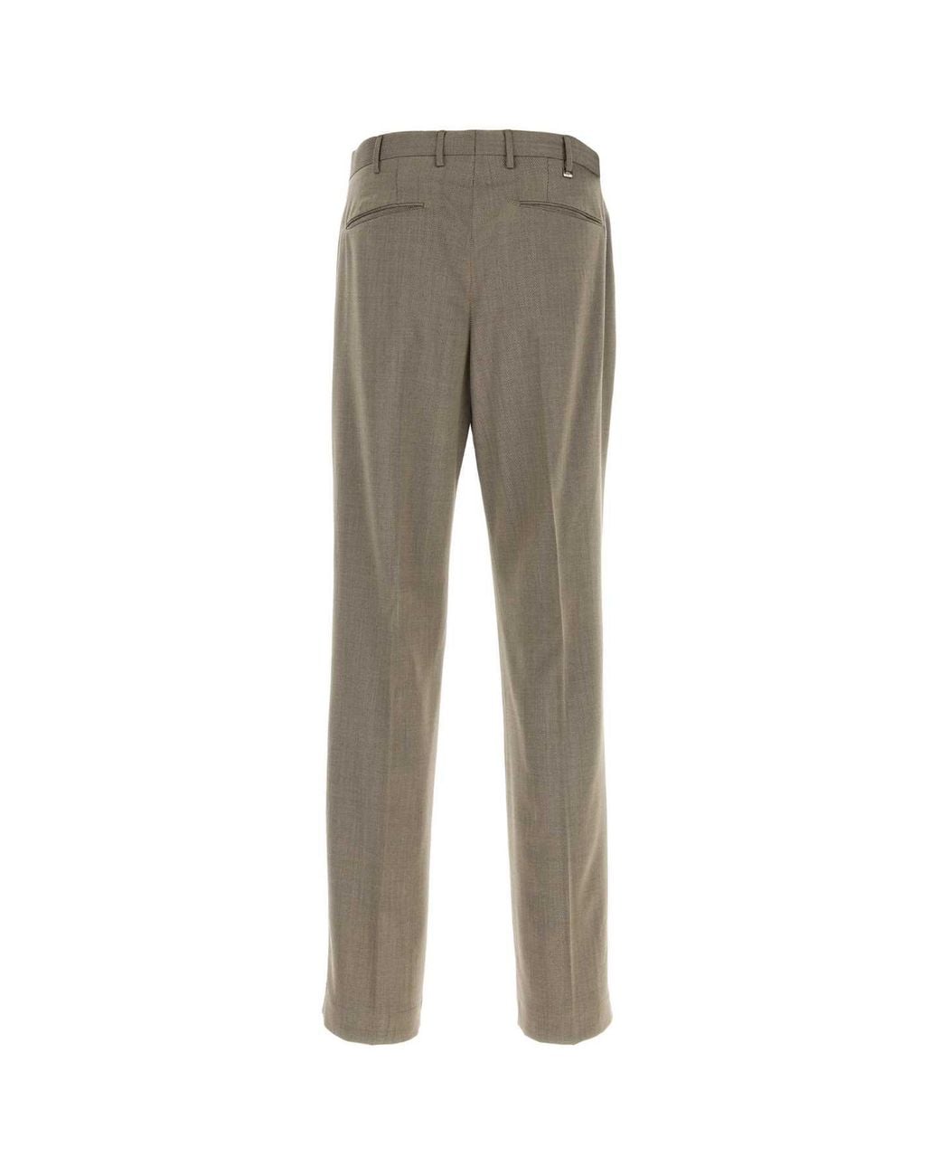 PT Torino Gray Pantalone Doppia Pinces for men