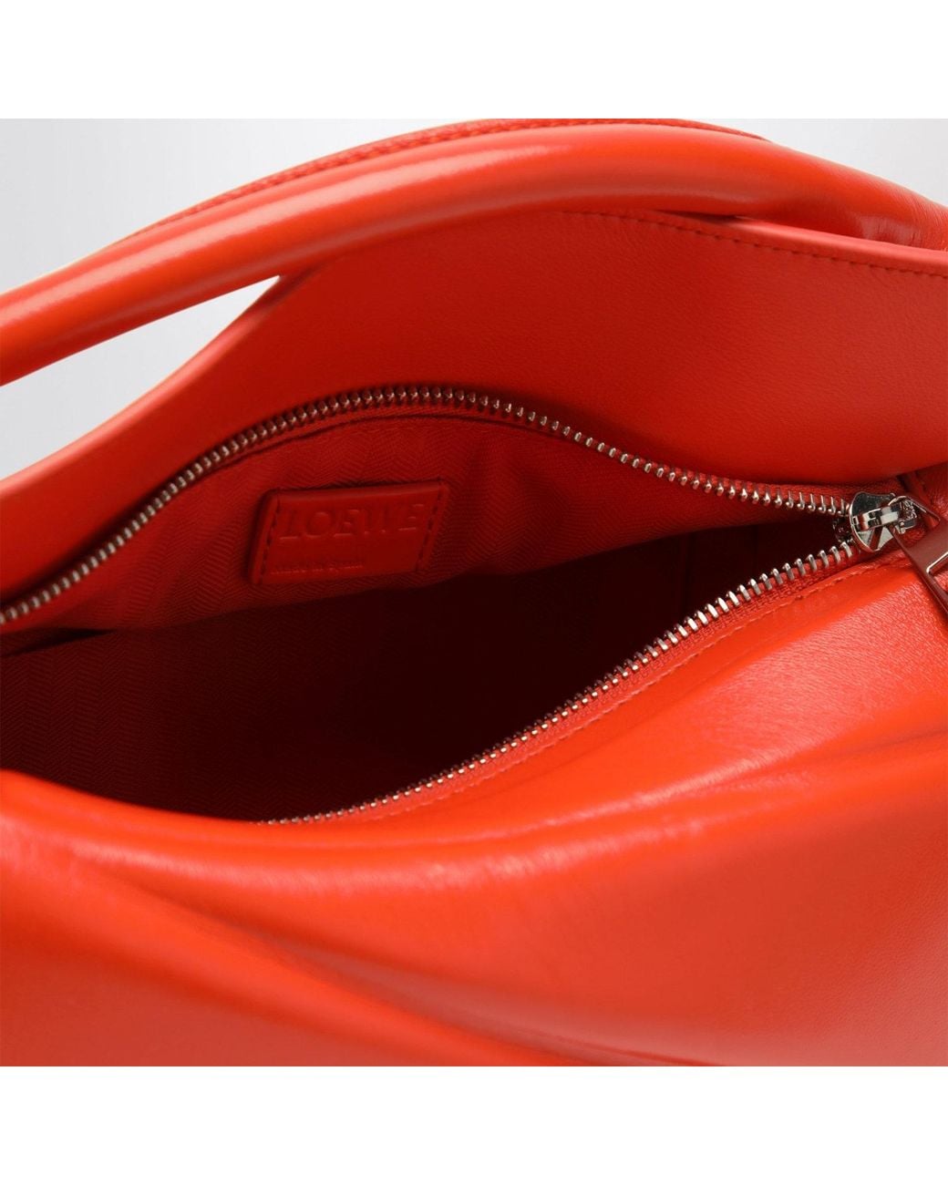 Loewe Red Puzzle Blown Small Leather Bag