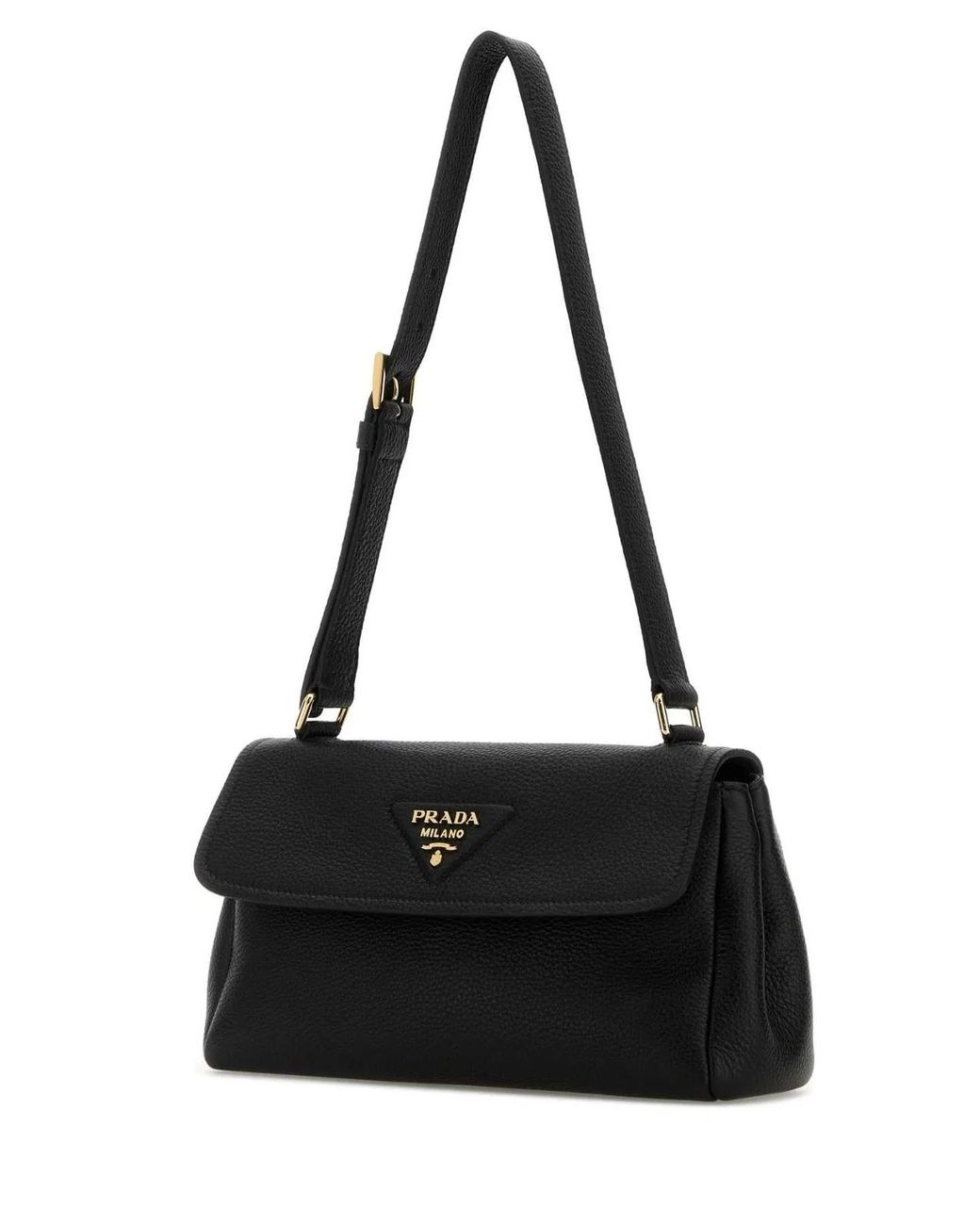 Prada Black Leather Small Shoulder Bag