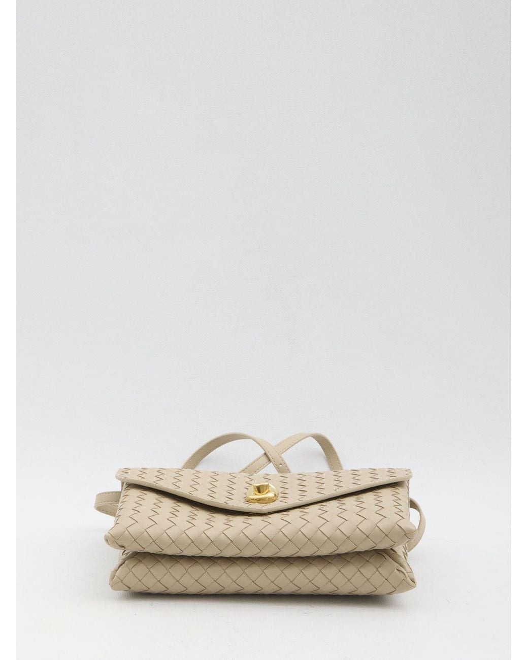 Bottega Veneta Natural Knot Lock Shoulder Bag