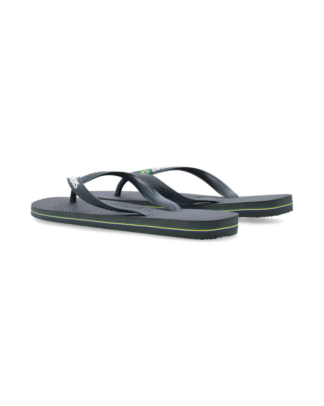 Havaianas Blue Brasil Logo Flip-Flops