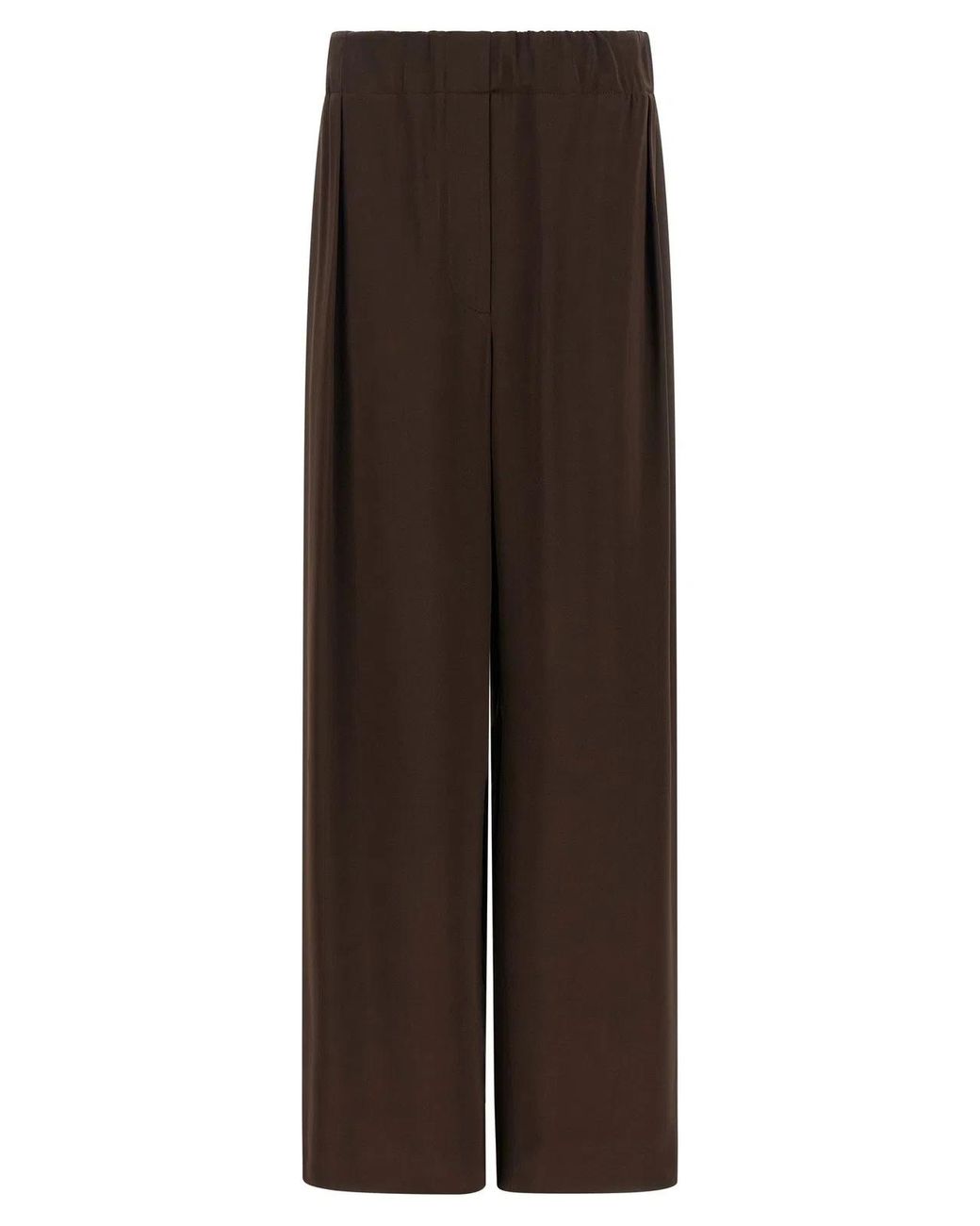 Jil Sander Brown Fluid Viscose Pants