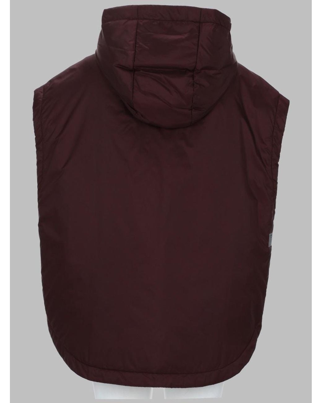 Max Mara Purple S Max Mara Gilet Imbottito Con Cappuccio