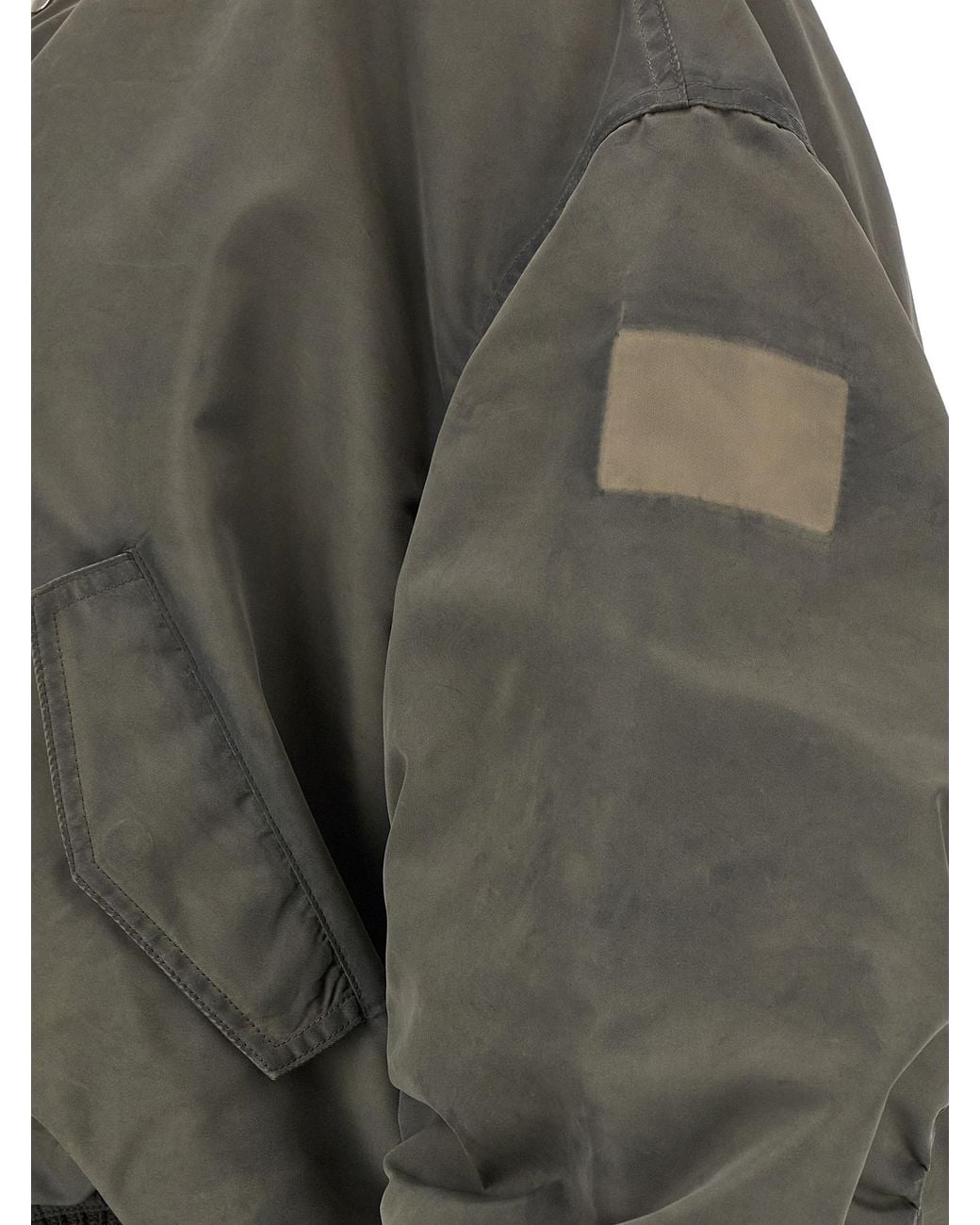 Rick Owens Gray 'Secchia Flight' Bomber Jacket for men