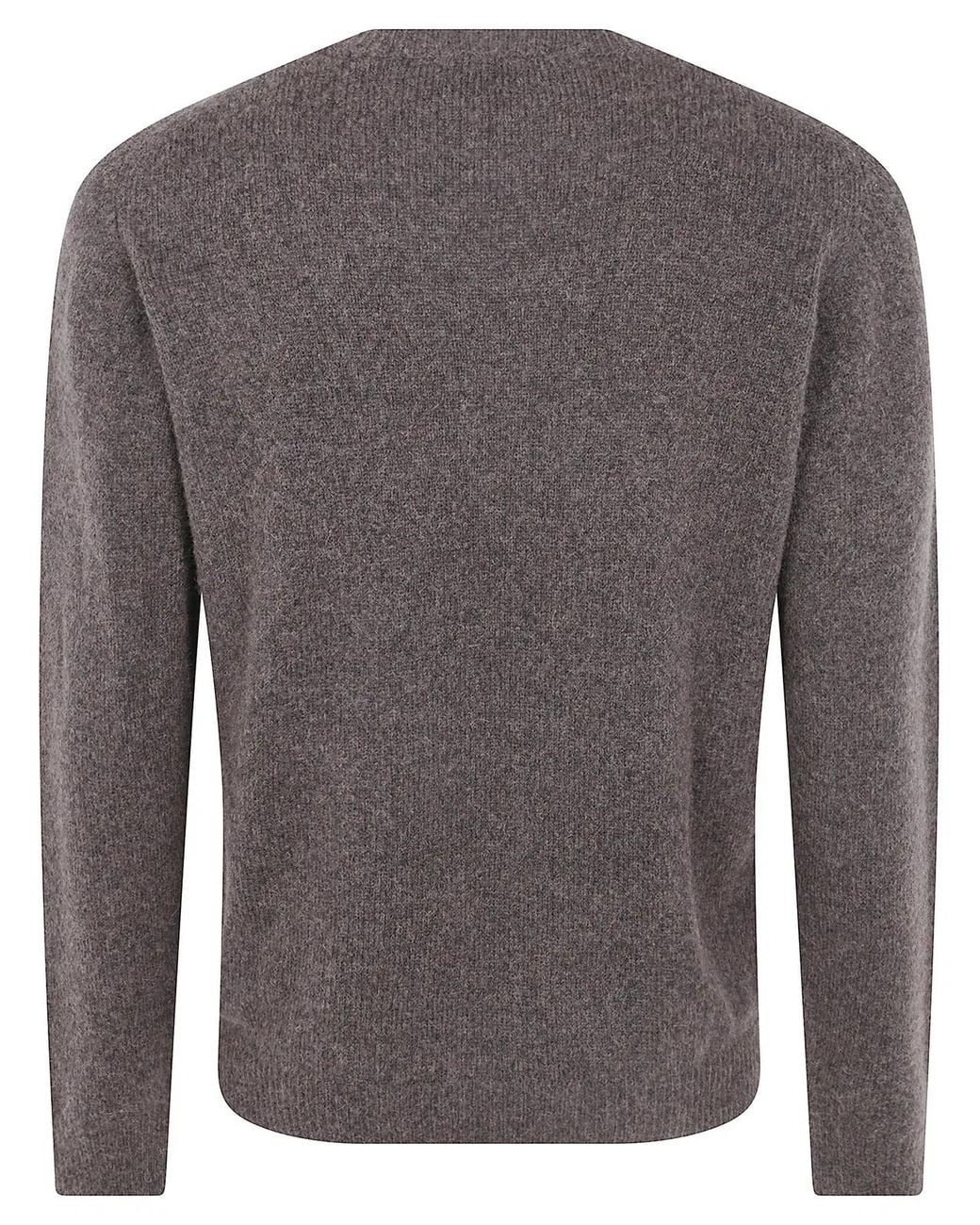 Roberto Collina Gray Crewneck for men