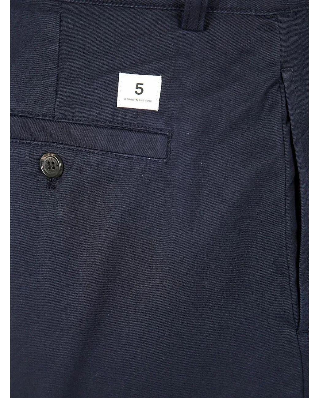 Department 5 Blue Chino E-Motion Straight Leg for men