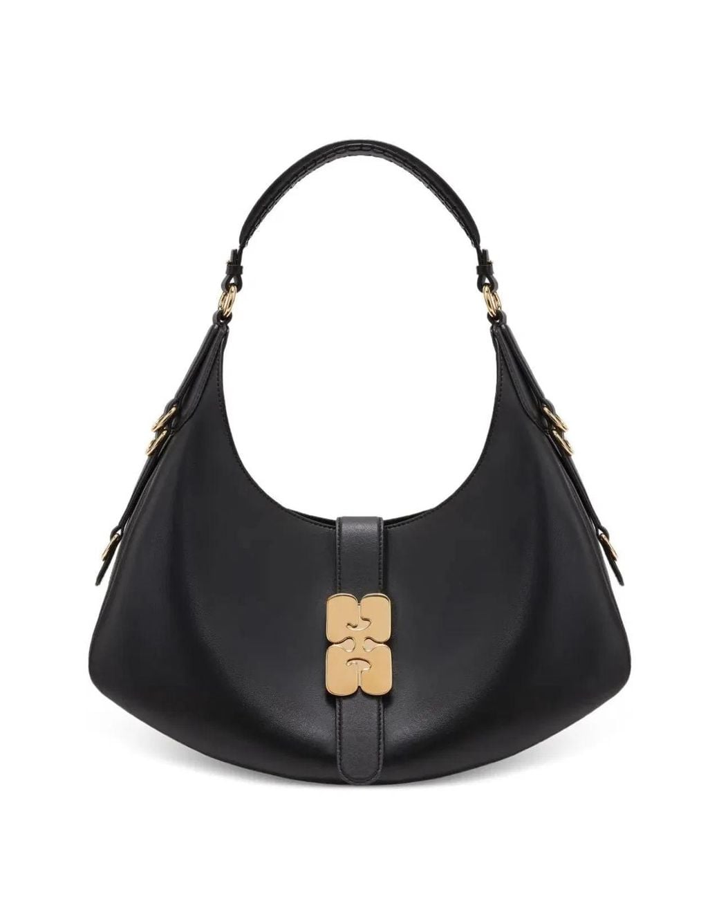 Ganni Black Small Kat Shoulder Bag
