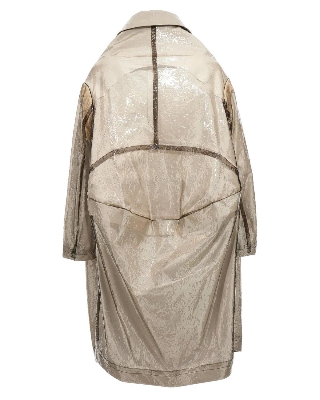 Comme des Garçons Natural Oversize Texture Trench Coat