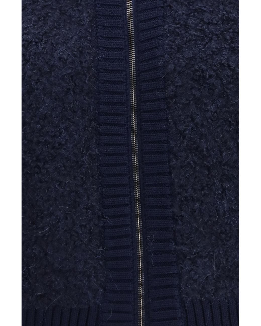 Jacob Cohen Blue Alpaca-Blend Bouclé