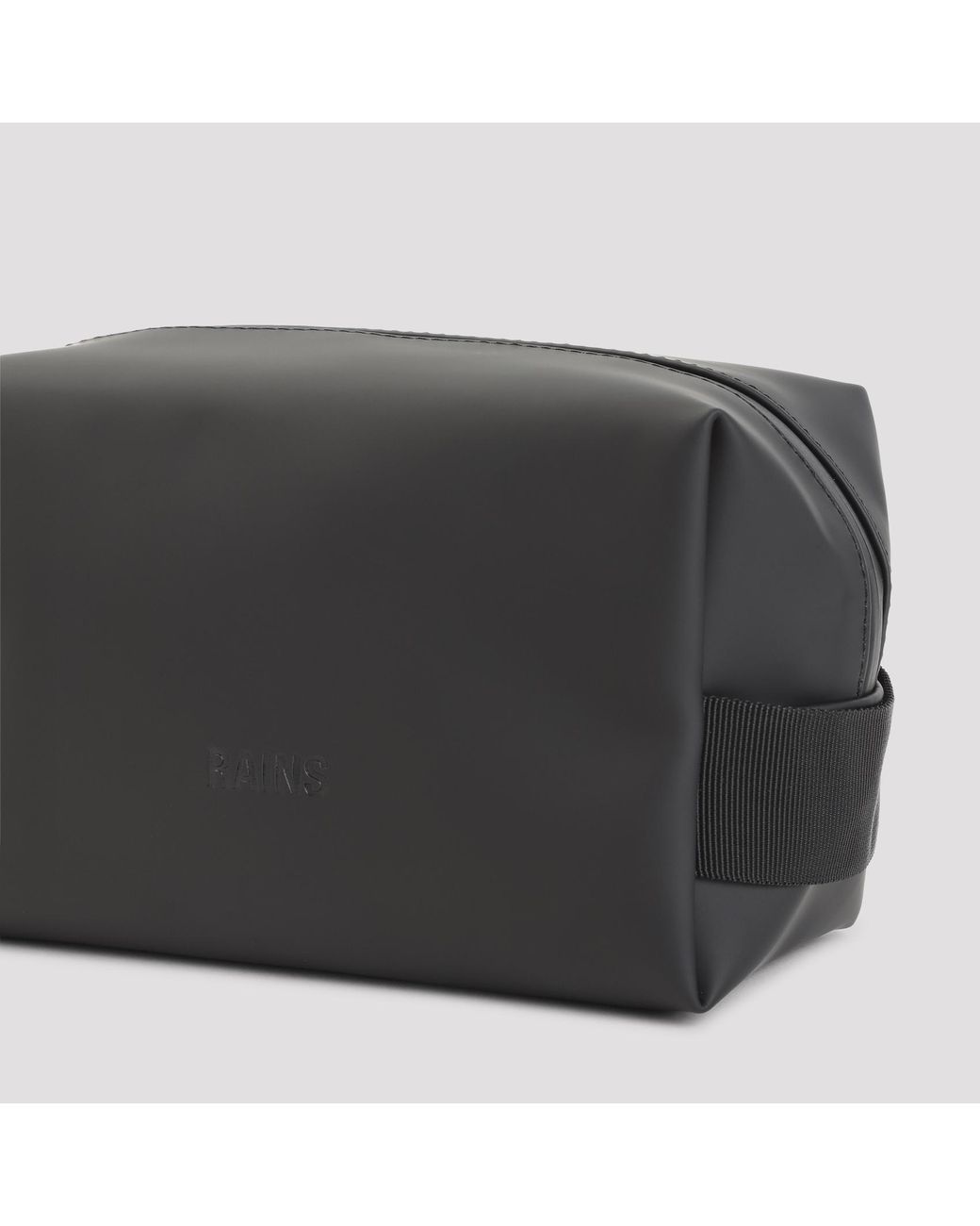 Rains Black Wash Small Bag for men