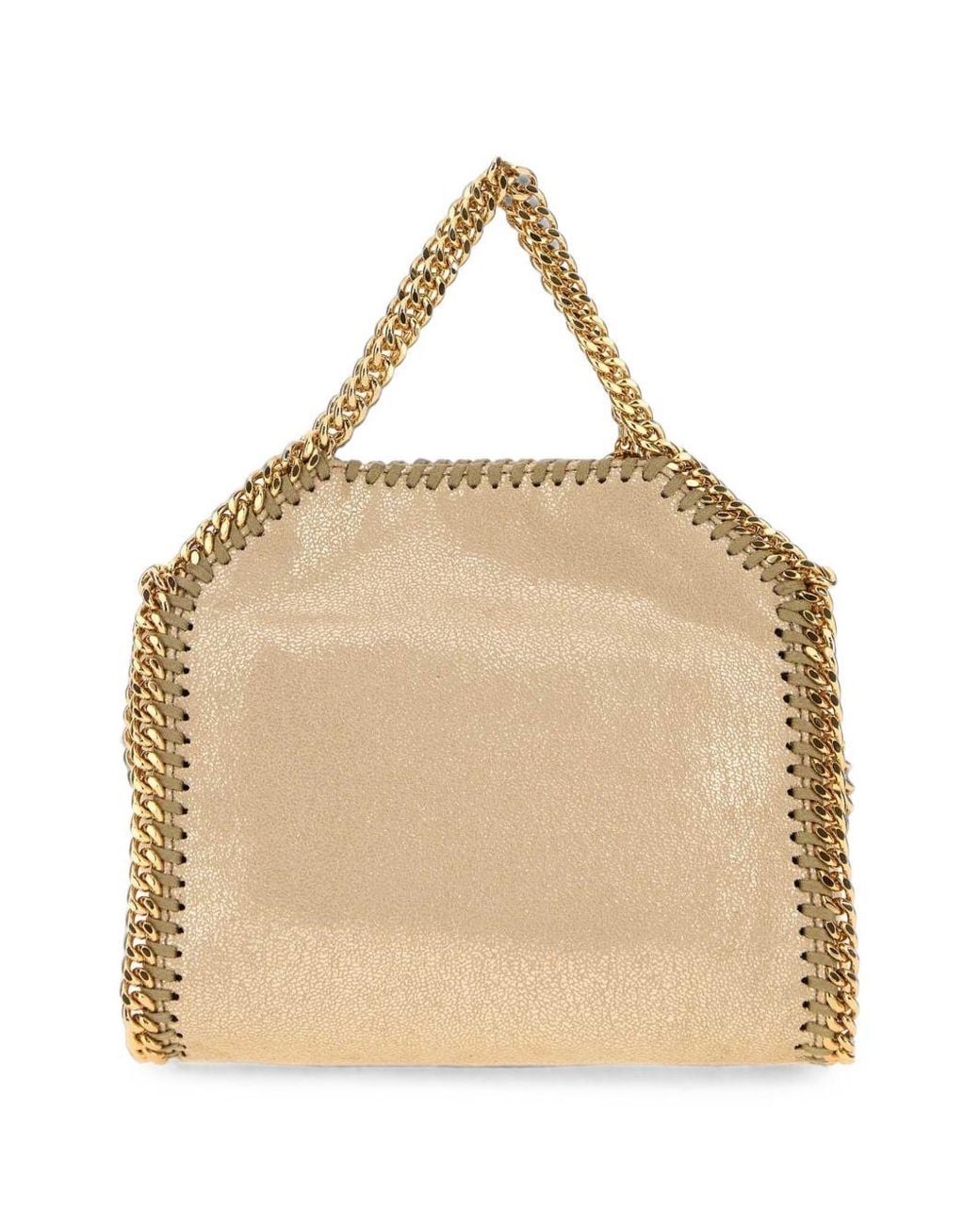 Stella McCartney Natural Falabella Tiny Crossbody Bag