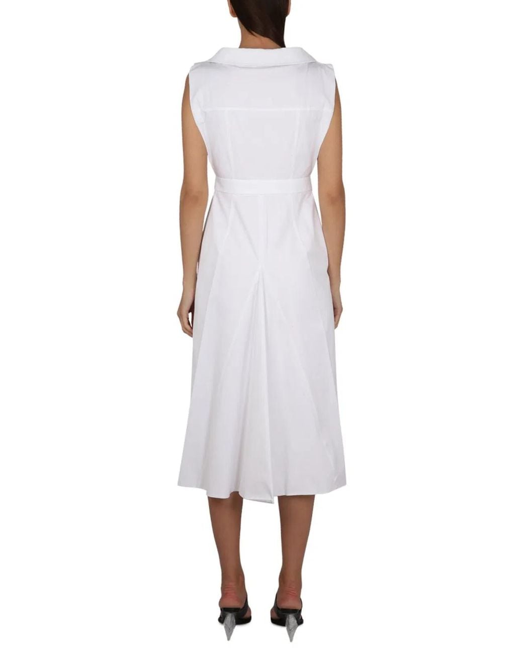 McQueen White Cotton Dress