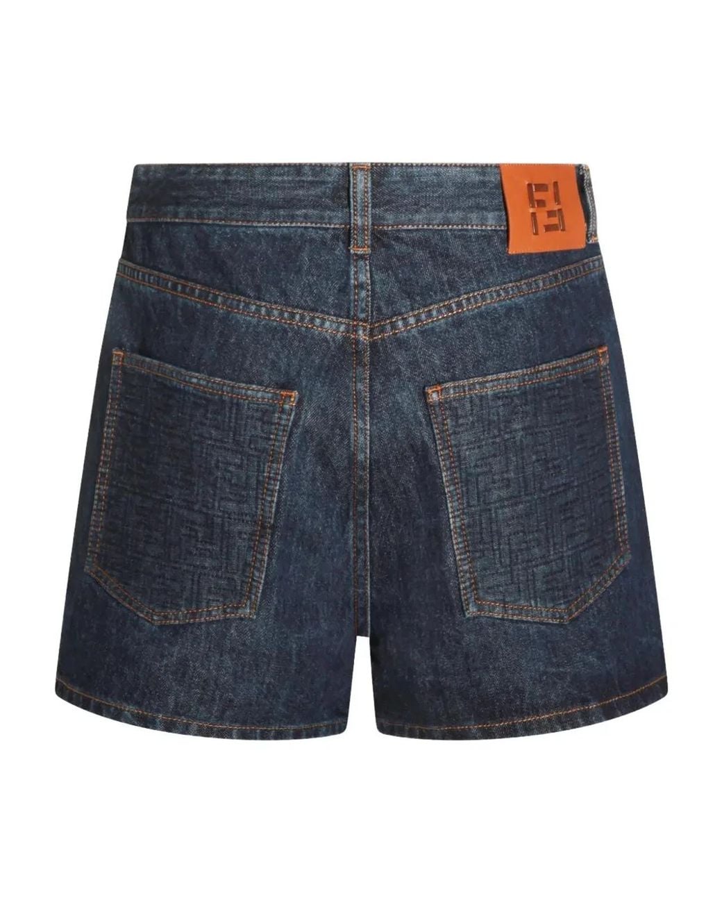 Fendi Blue Denim Shorts