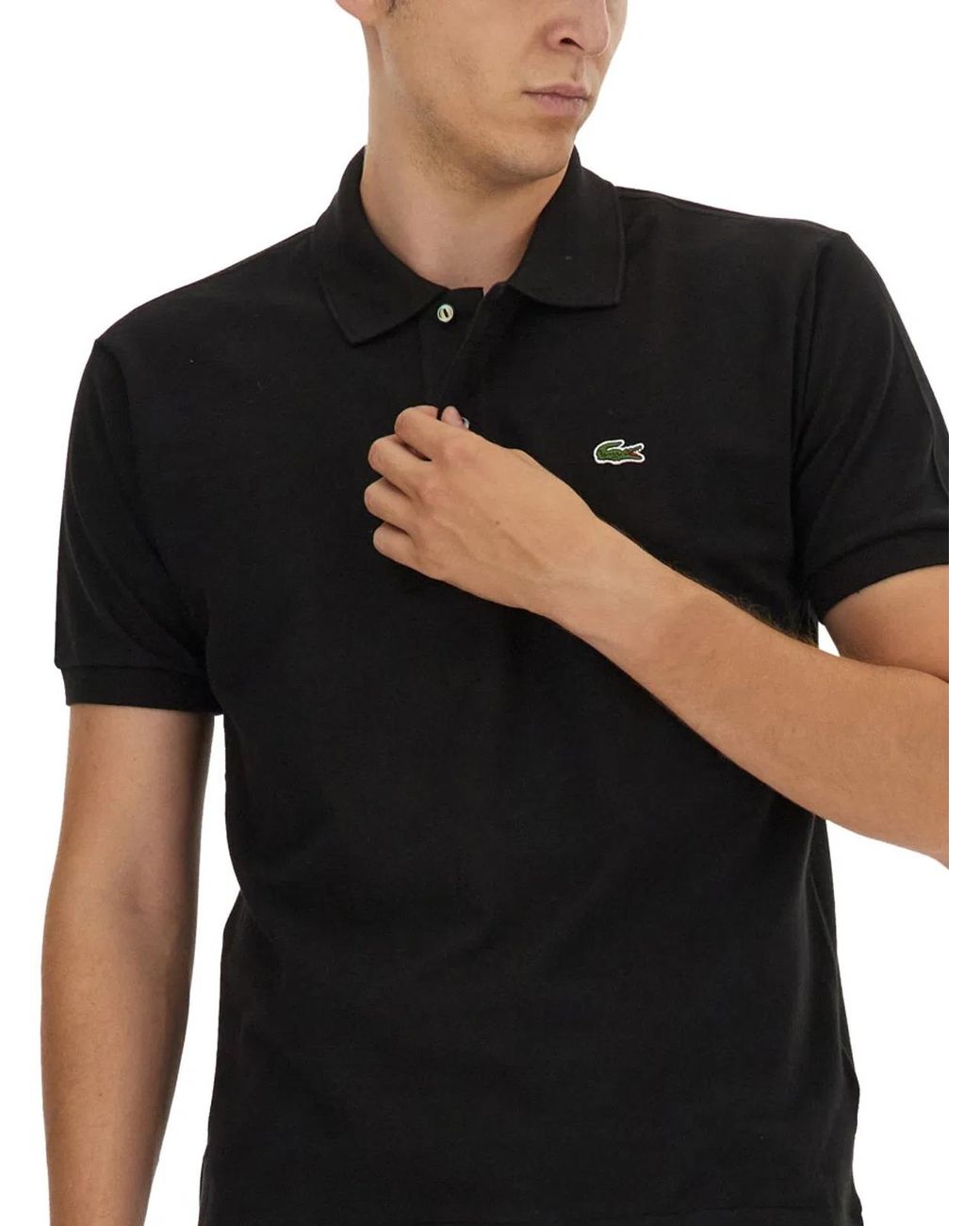 Lacoste Black Classic Polo for men