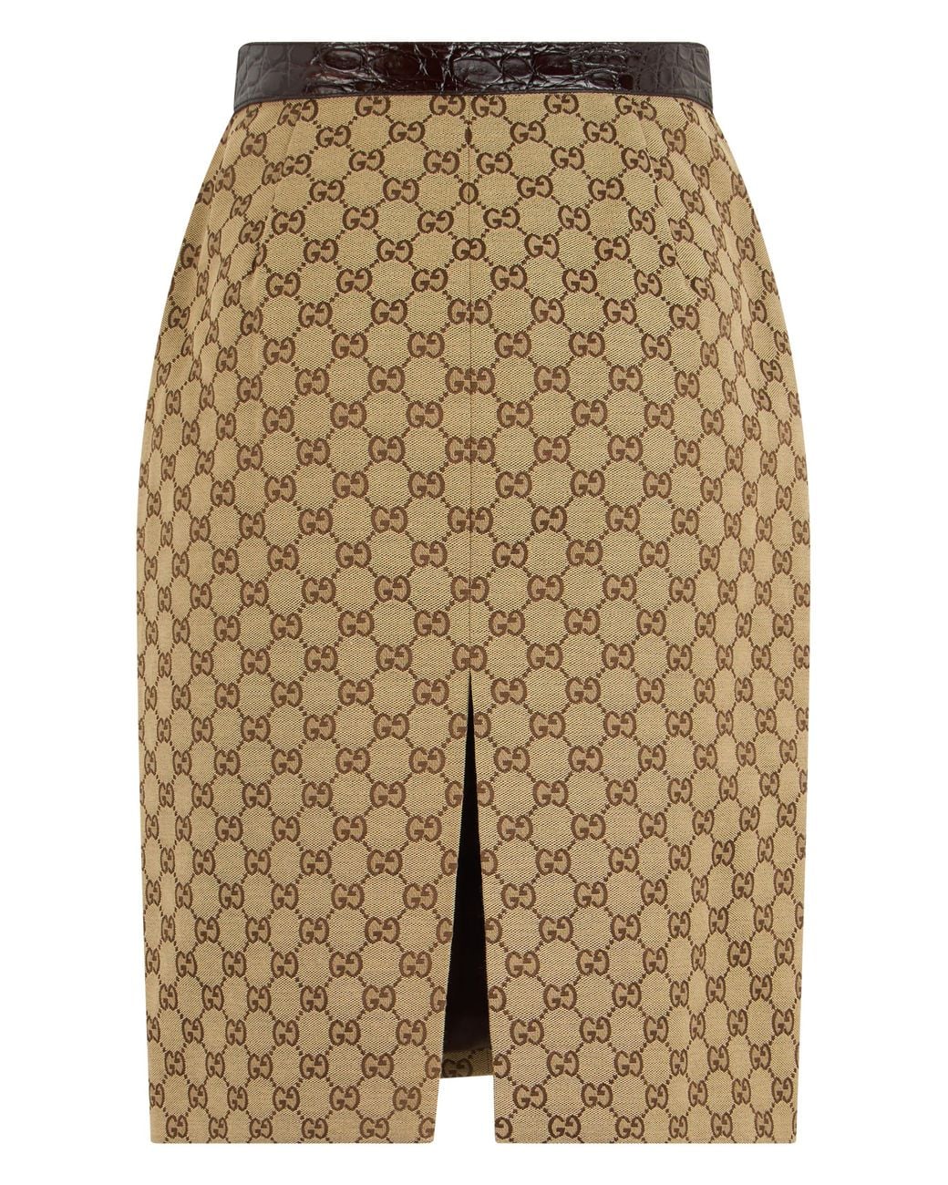 Gucci Natural Cotton Fabric Skirt