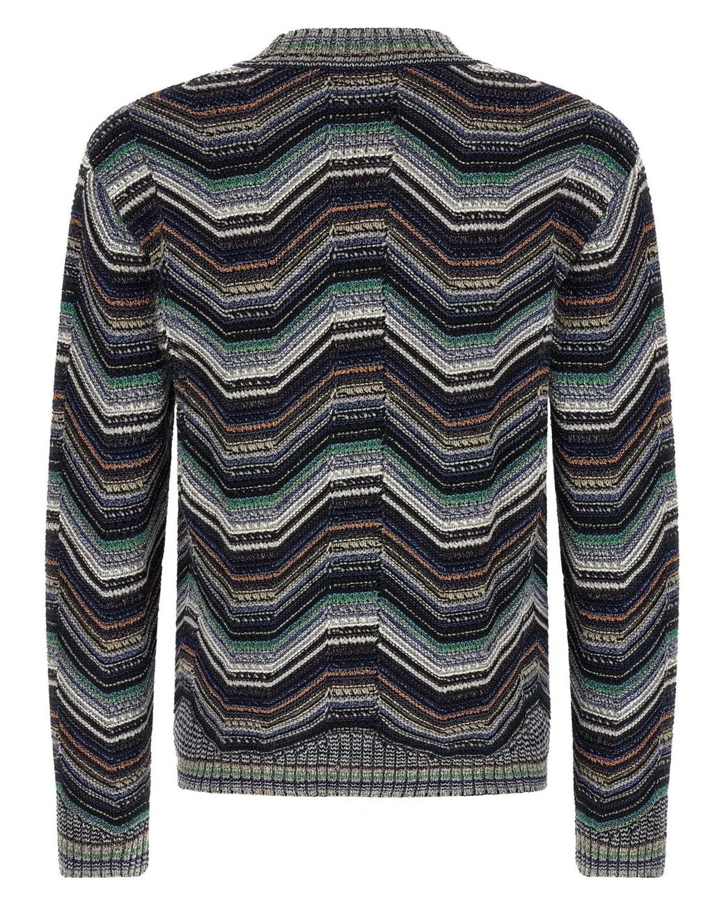 Missoni Black Zigzag Cardigan for men