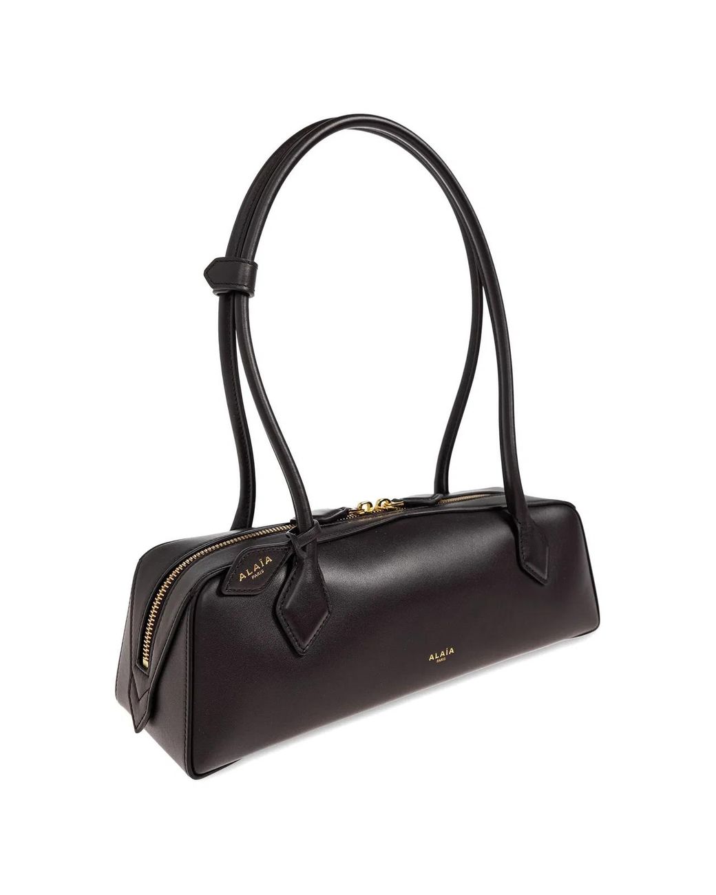 Alaïa Black Alaia Medium Le Teckel Leather Tote Bag