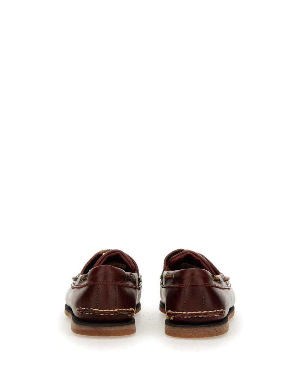Timberland Brown Leather Boat Shoe for men