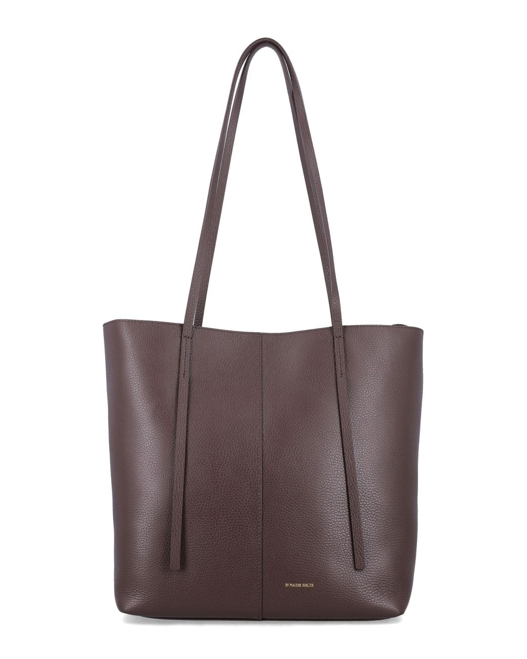 By Malene Birger Purple Abilso Square Leather Tote Bag