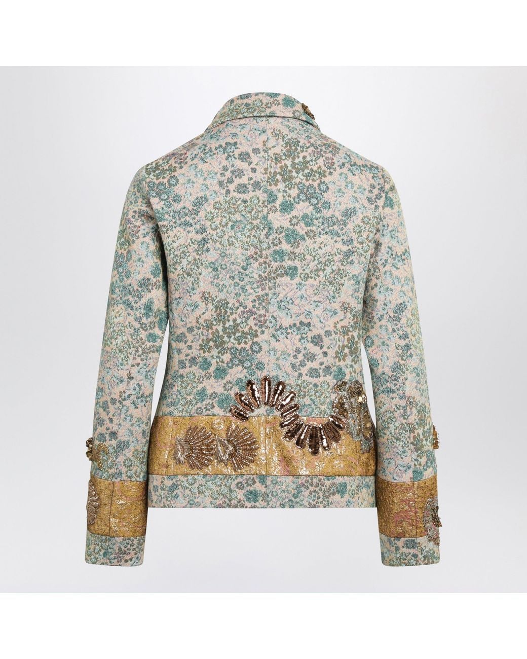 Dries Van Noten Gray Embroidered Blazer
