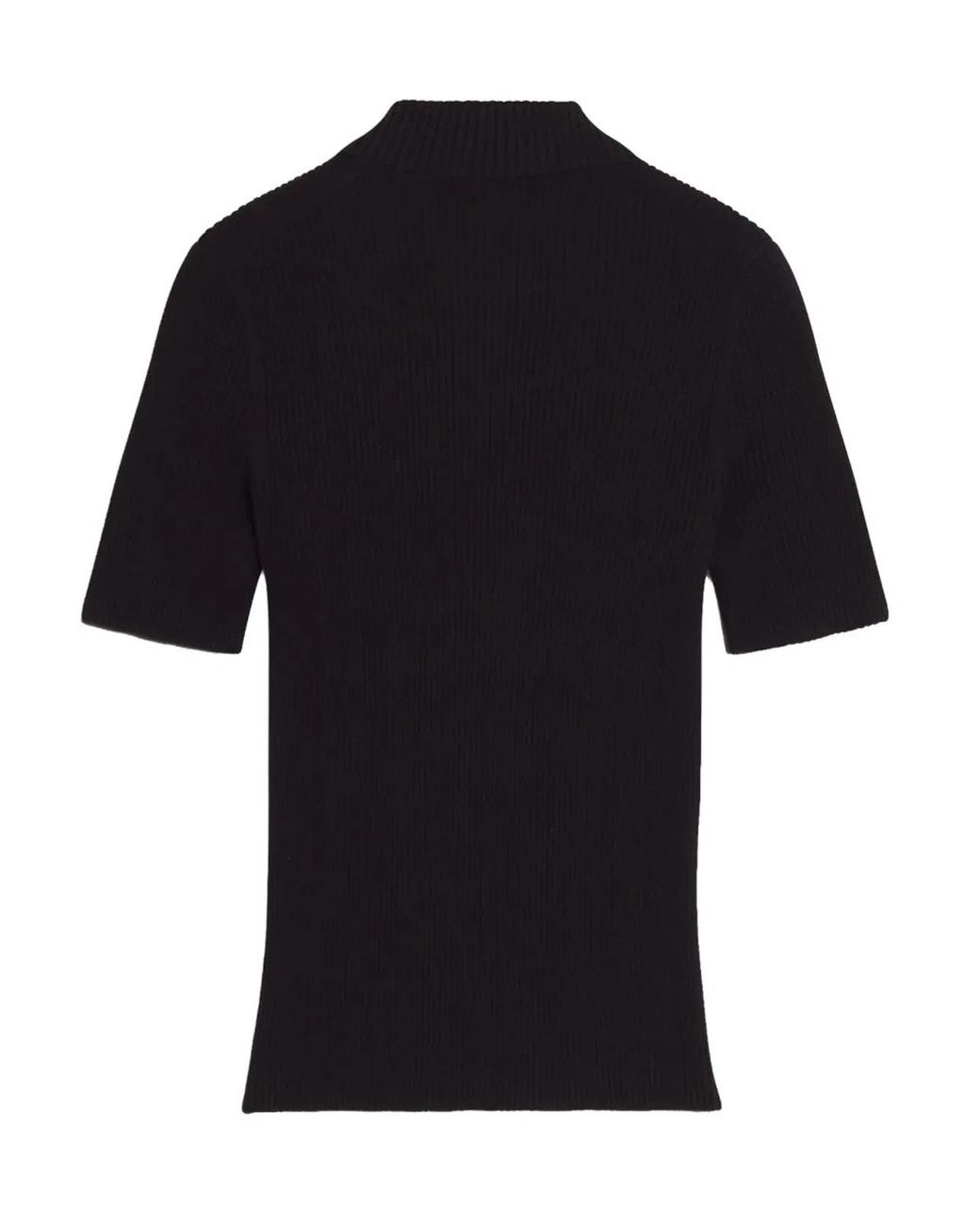 Maison Kitsuné Black Maison Kitsuné Polo With Logo