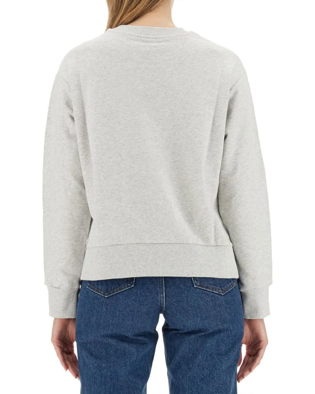 A.P.C. White Sweatshirt With Logo