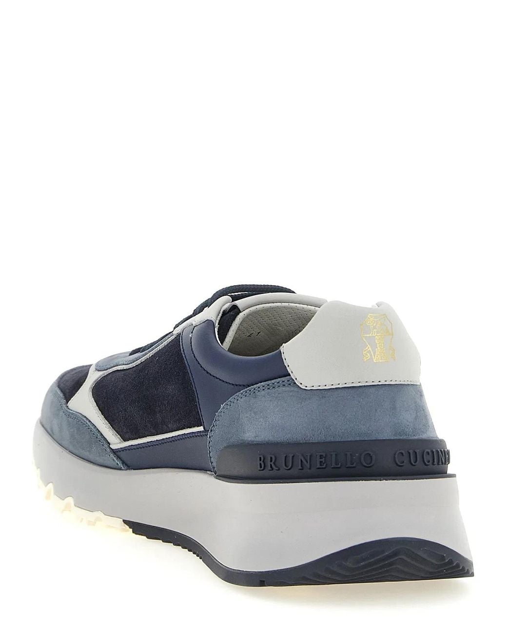 Brunello Cucinelli Blue 'Runners' Sneakers for men