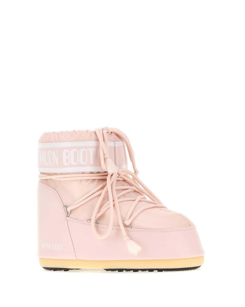 Moon Boot Pink Icon Low Ankle Nylon Boots, Mini