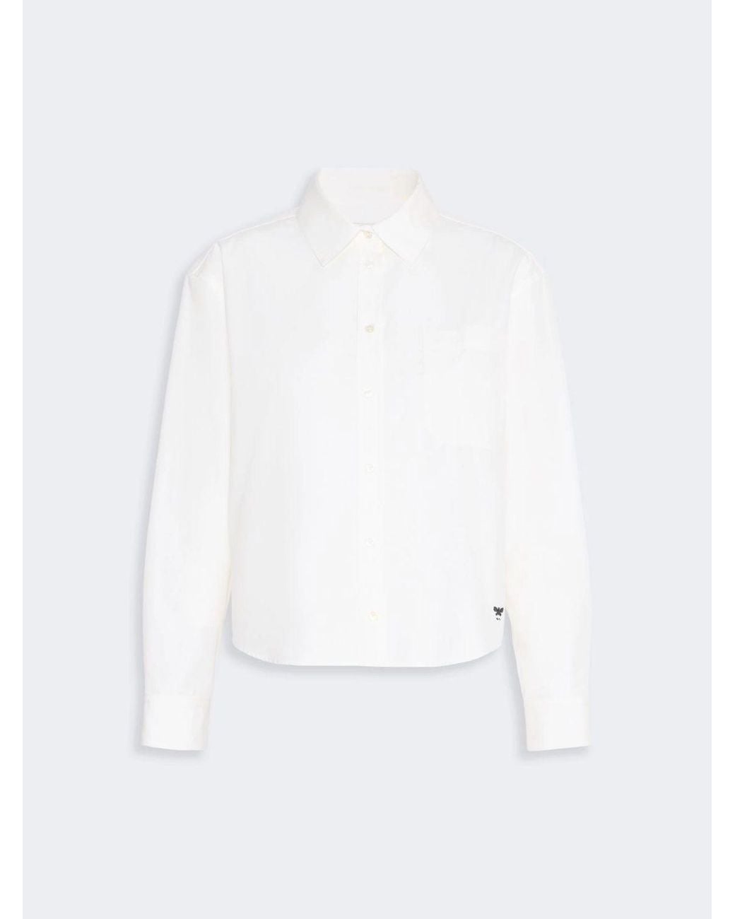Max Mara White Cotton Poplin Shirt