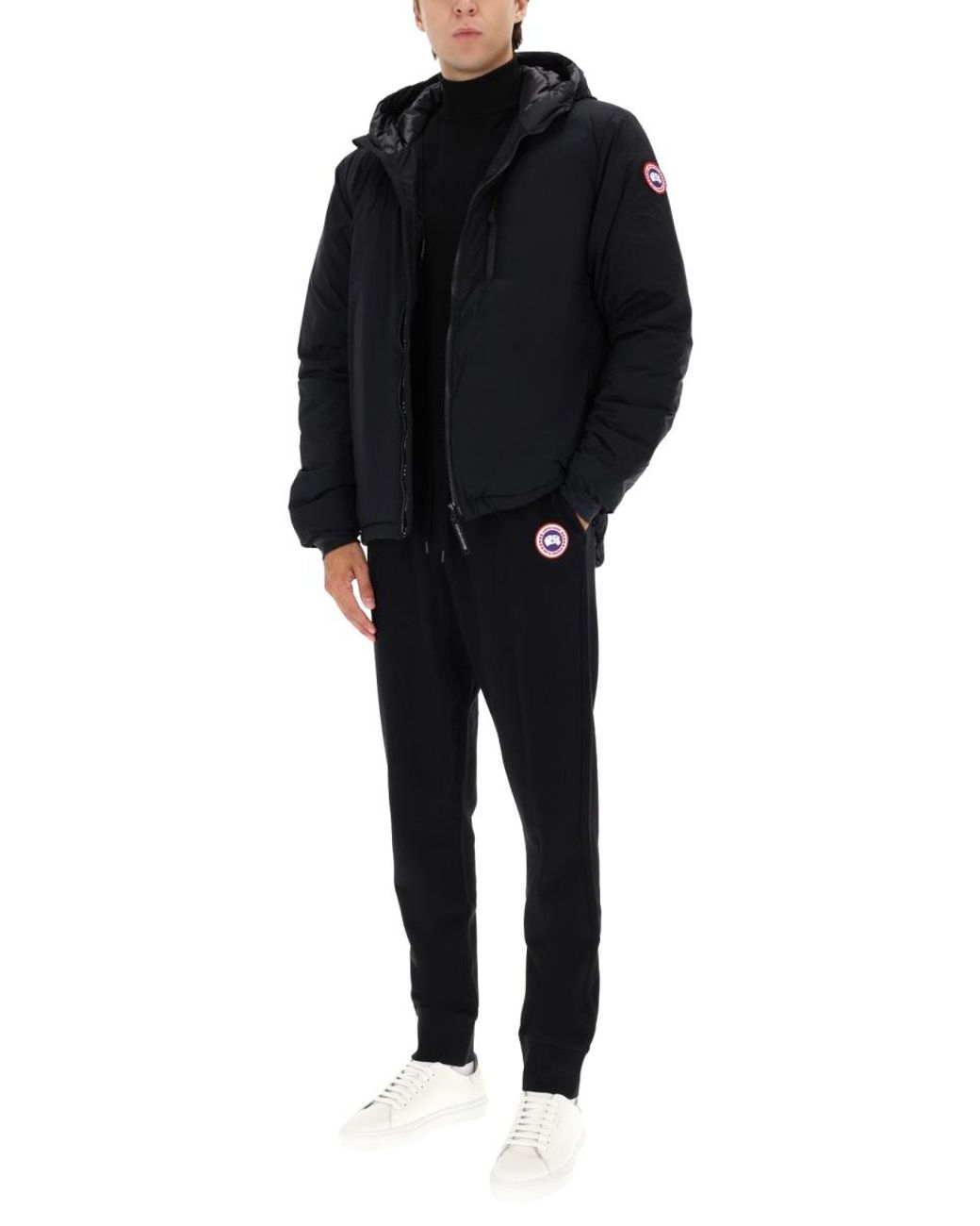 Canada Goose Blue Giacca "Lodge" Con Cappuccio for men
