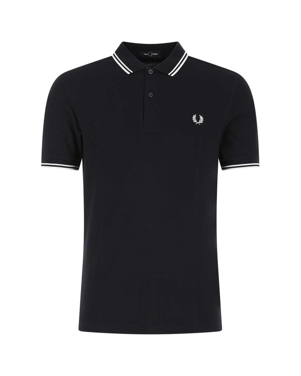 Fred Perry Black Fp Twin Tipped Shirt for men