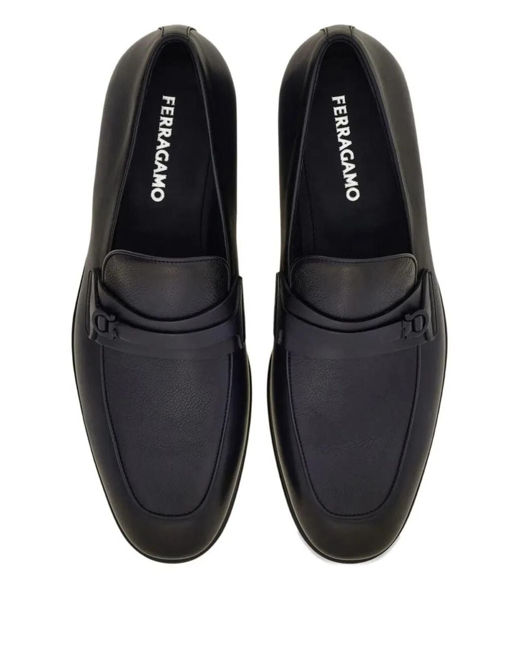 Ferragamo Gray Desio Shaded Leather Loafers for men