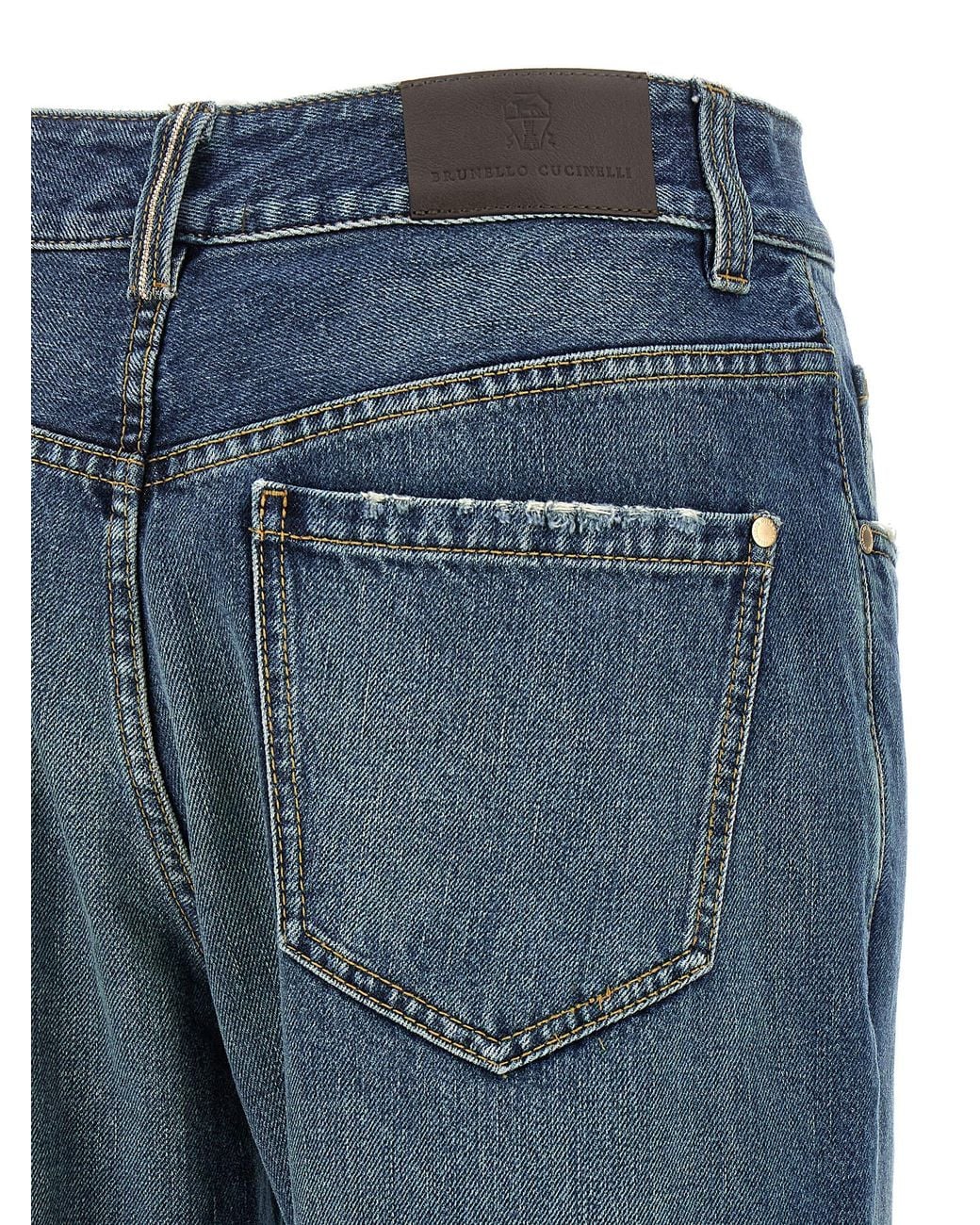Brunello Cucinelli Blue 'Contemporary Loose' Jeans