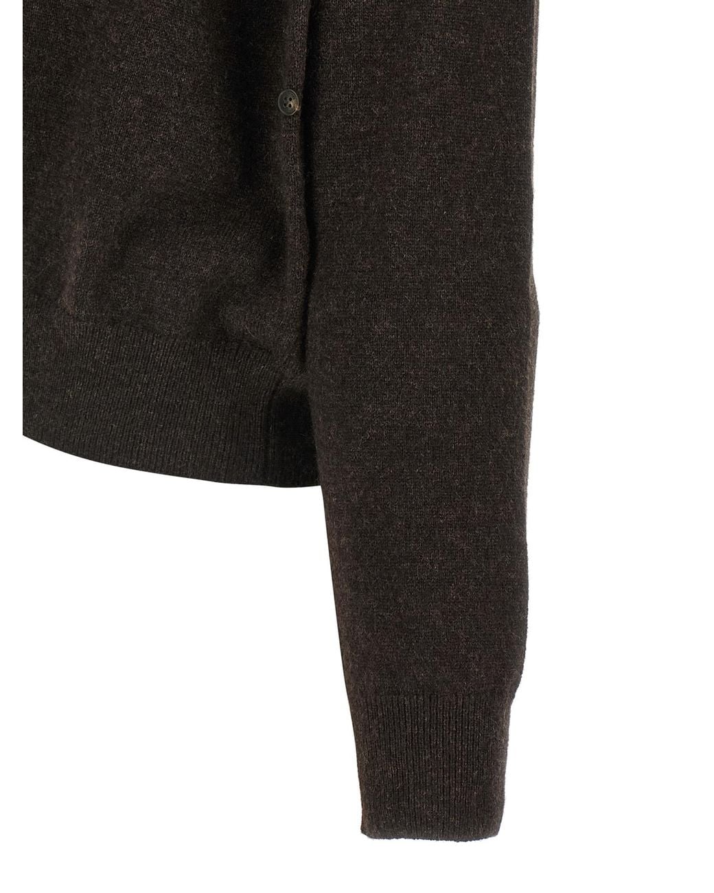 Yves Salomon Black Cashmere Cardigan