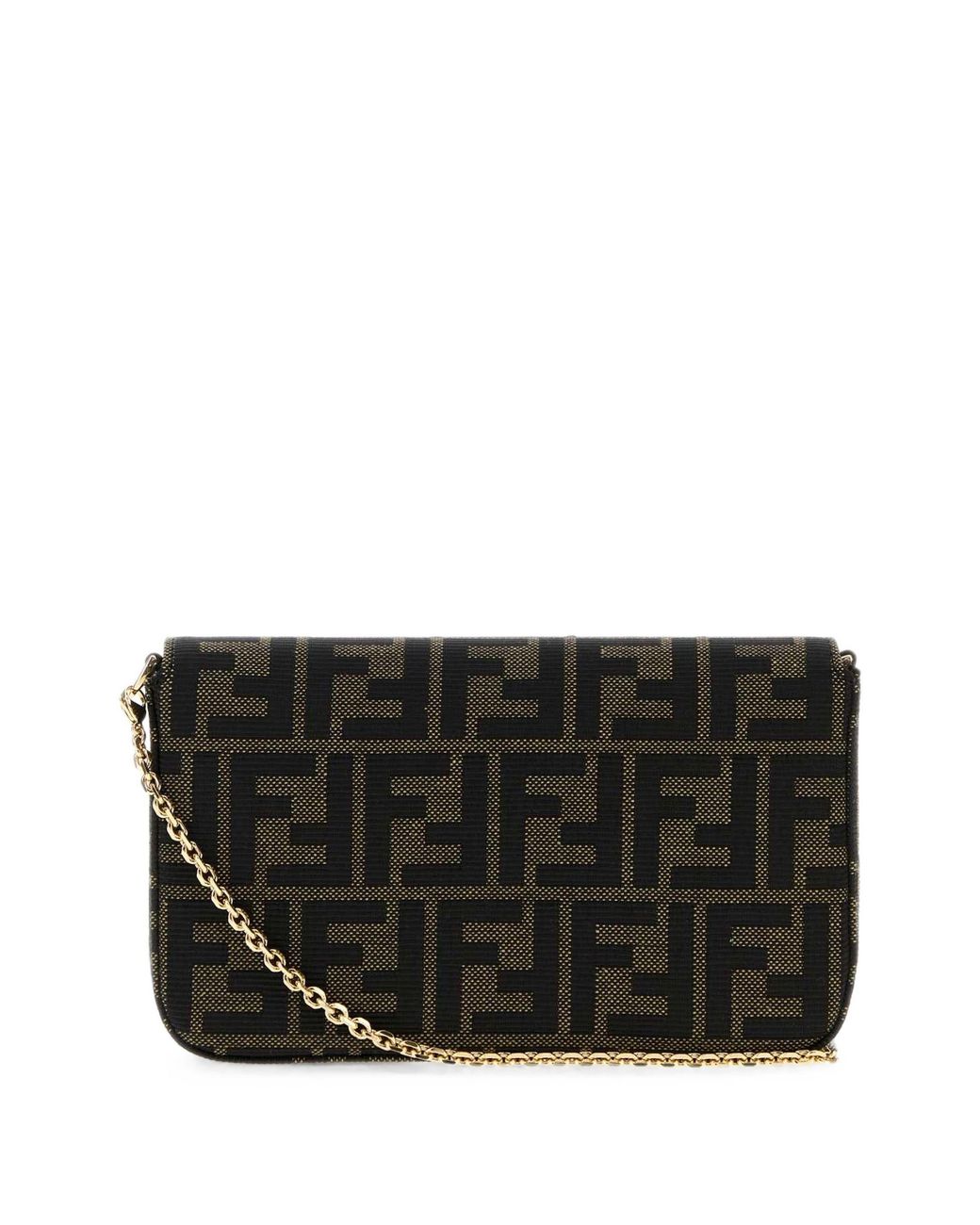 Fendi Black Wallet On Chain Sm Ff Jacq