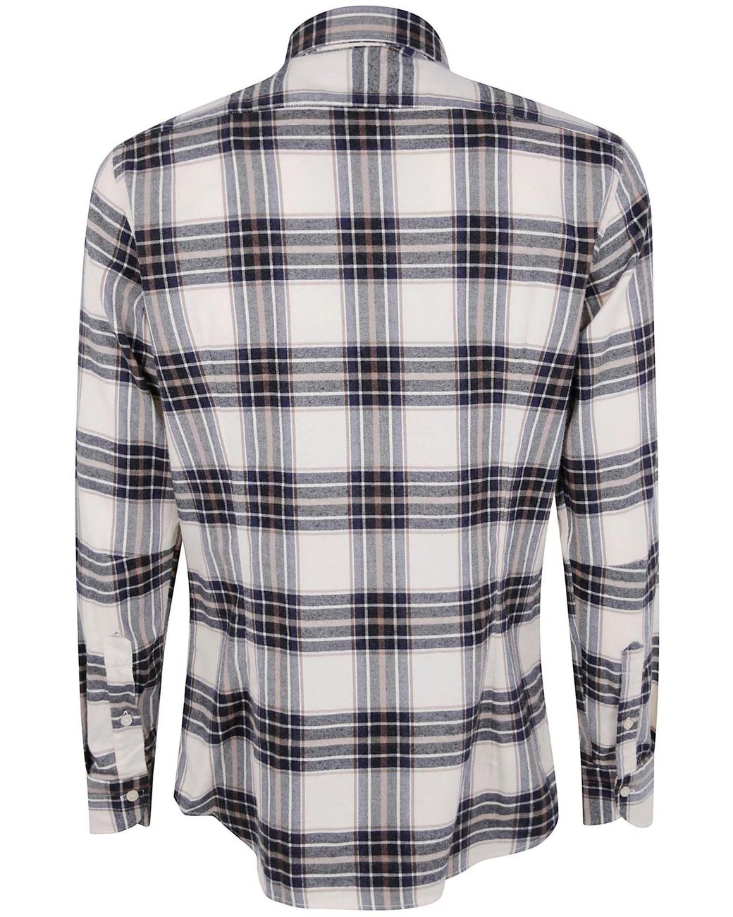 Tintoria Mattei 954 Gray Tartan Shirt for men