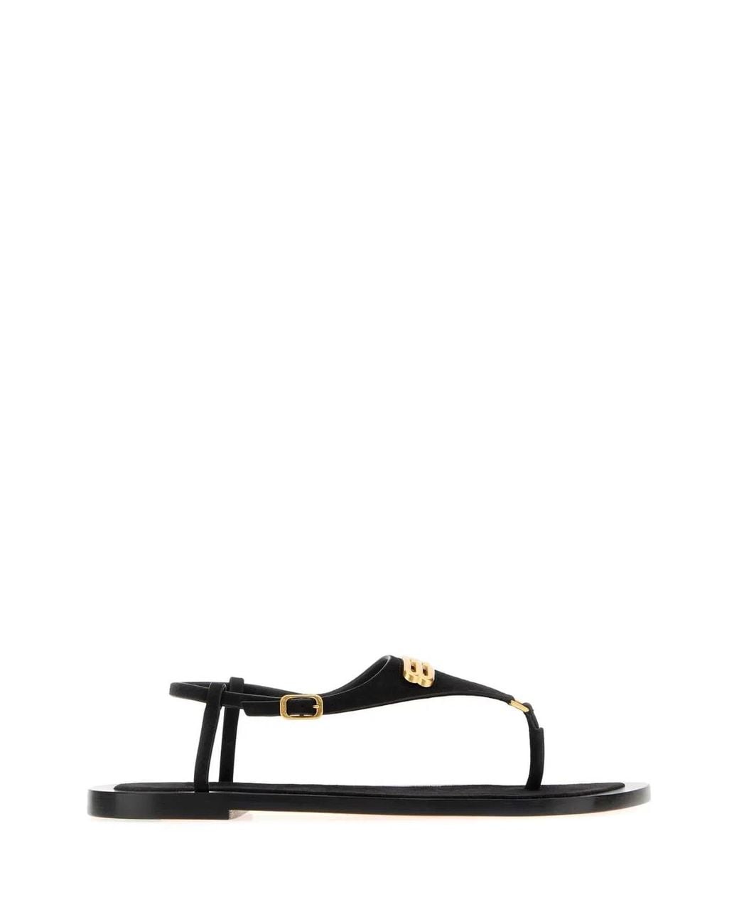 Balenciaga Black Embellished Sandals
