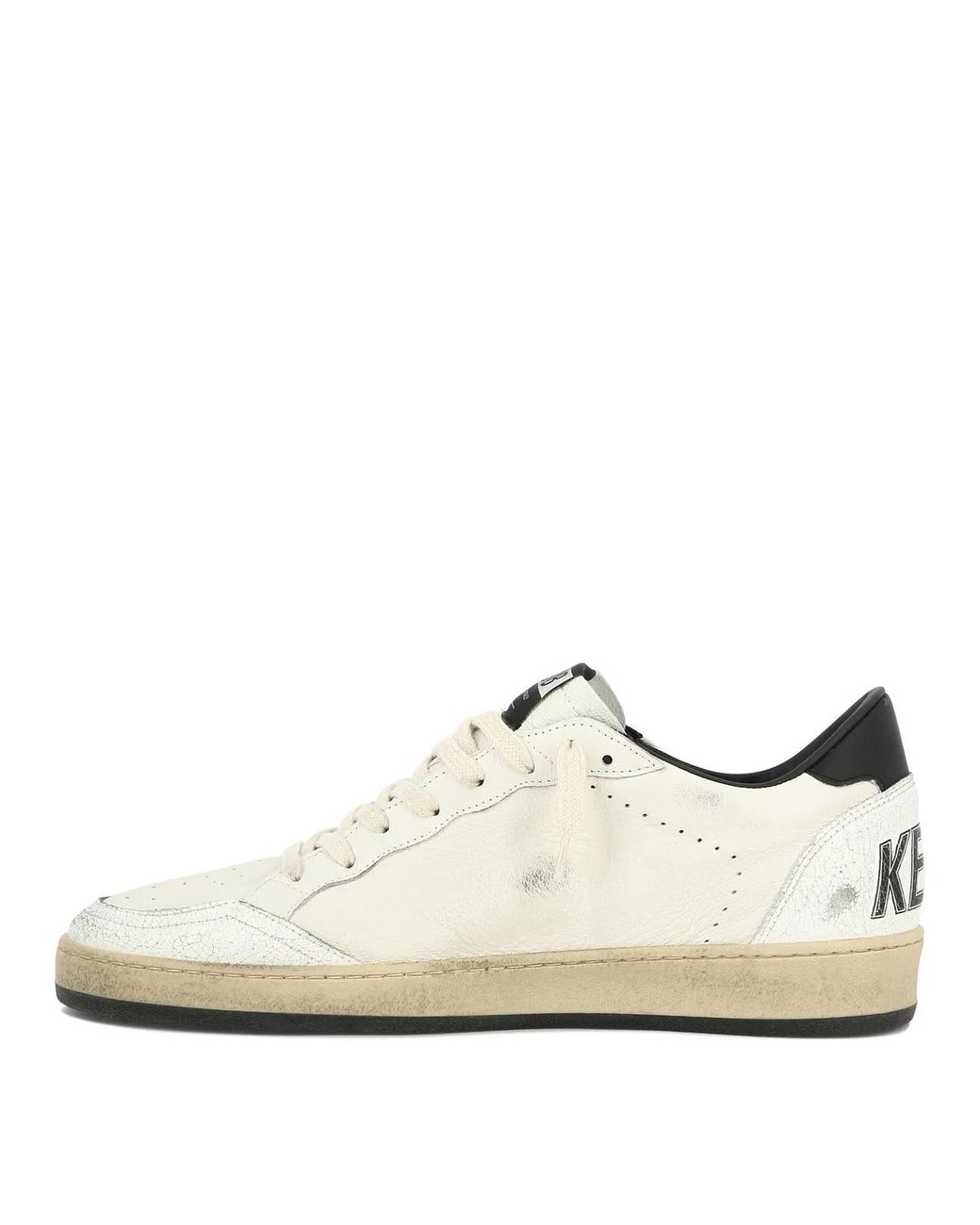 Golden Goose Deluxe Brand White "Ball Star" Sneakers for men