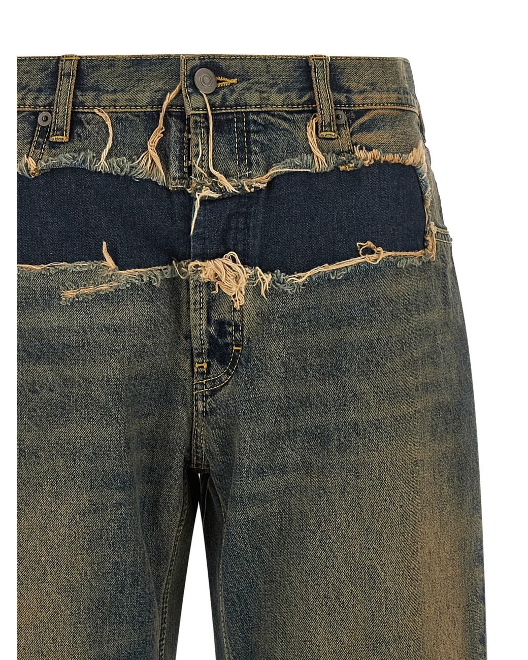 Maison Margiela Gray Distressed Jeans