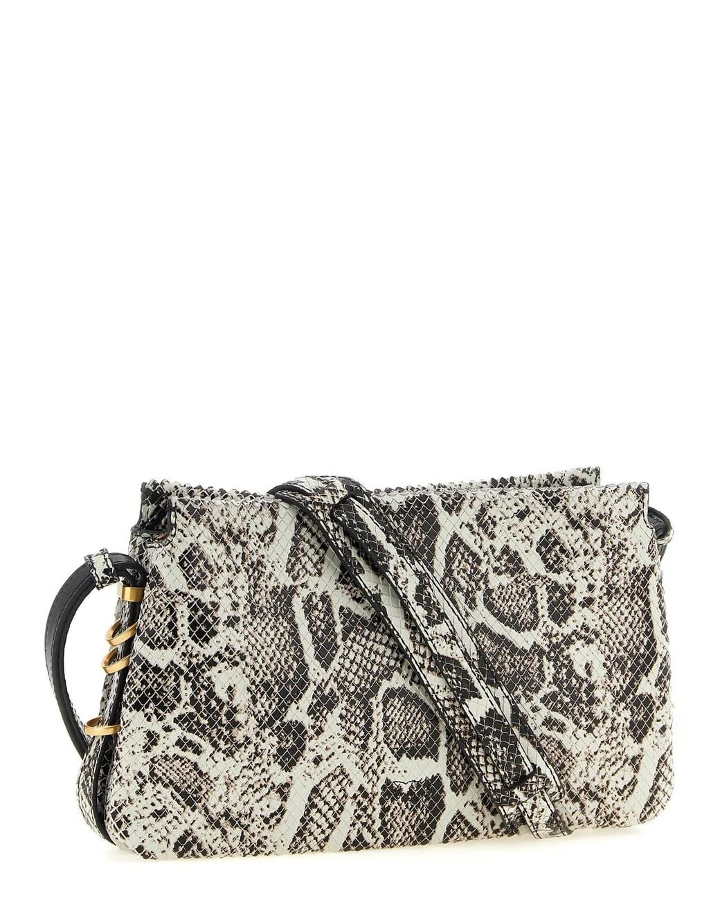 Pinko Gray Mini 'One Two Three Bag' Crossbody Bag
